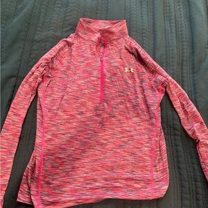 Under Armour Pink Long Sleeve Shirt and Pullover (L shirt, XL pullover)